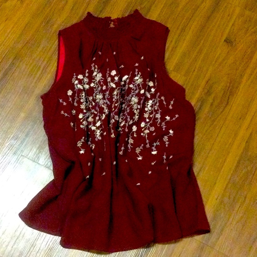 Womens embroidered tank, Sheryl Crow, NWT